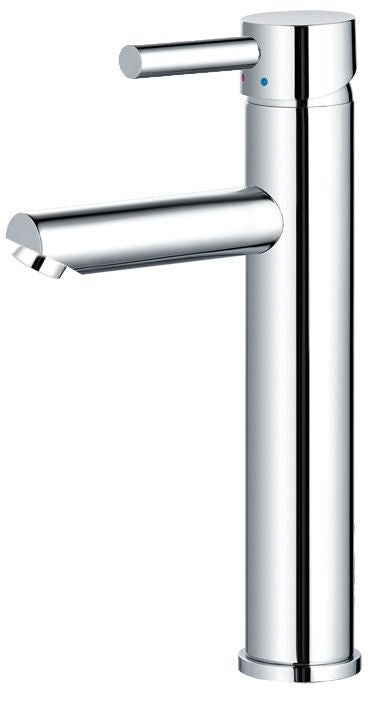 Wastafelmengkraan opbouw hoog rond Chroom