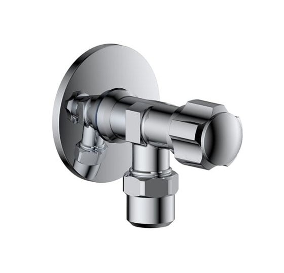 Hoekstopkraan 1/2"x3/8" Chroom