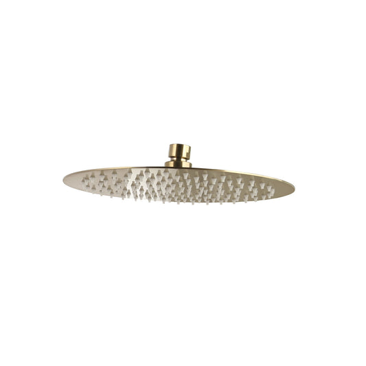Hoofddouchekop ultra thin Goud Geborsteld rond 30 cm