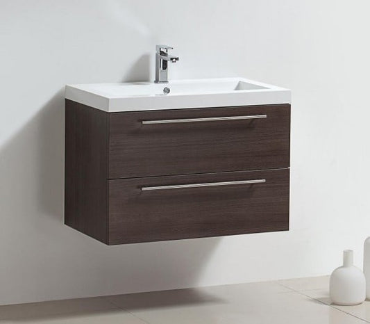 Badmeubelset met aluminium greep 80 Grey Oak zonder spiegel OP = OP