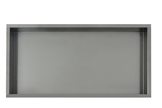 Inbouw wandnis Gun Metal 30x60x7 cm