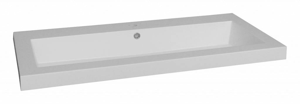 Wastafel Trendline mineraalmarmer 120 enkele wasbak