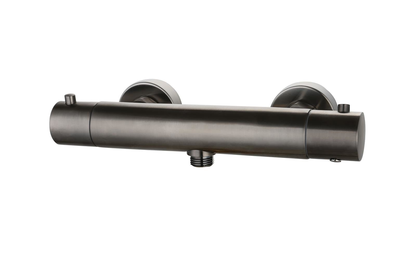 Douchemengkraan opbouw thermostatisch rond Gun Metal