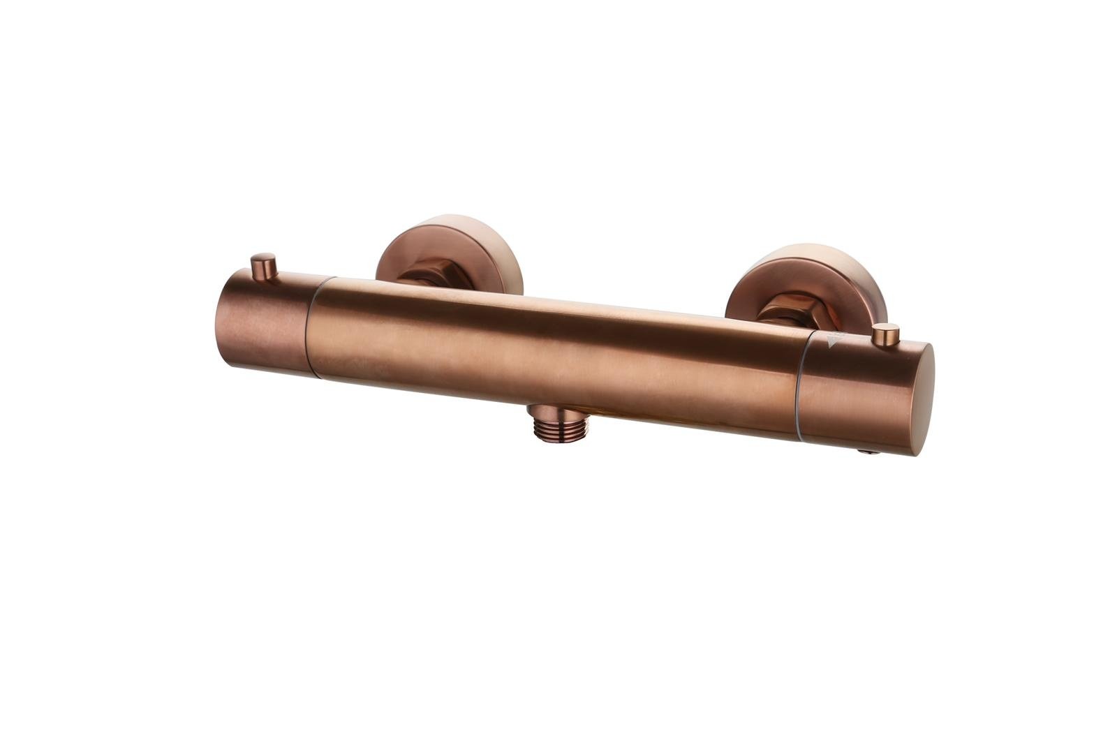 Douchemengkraan opbouw thermostatisch rond Brons